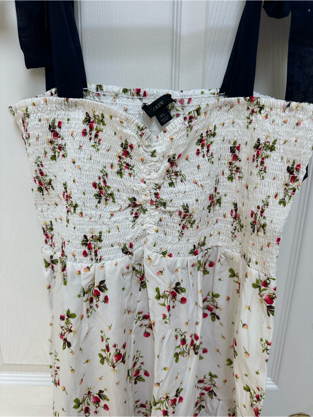 NWT J.Crew Floral Tie-Shoulder Maxi Dress/Coverup - Picture 3 of 10